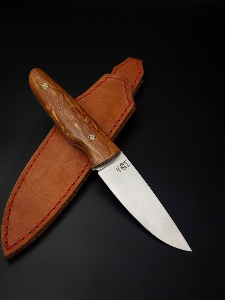 Авторский нож «Лиса» (коричневый, 95х18)