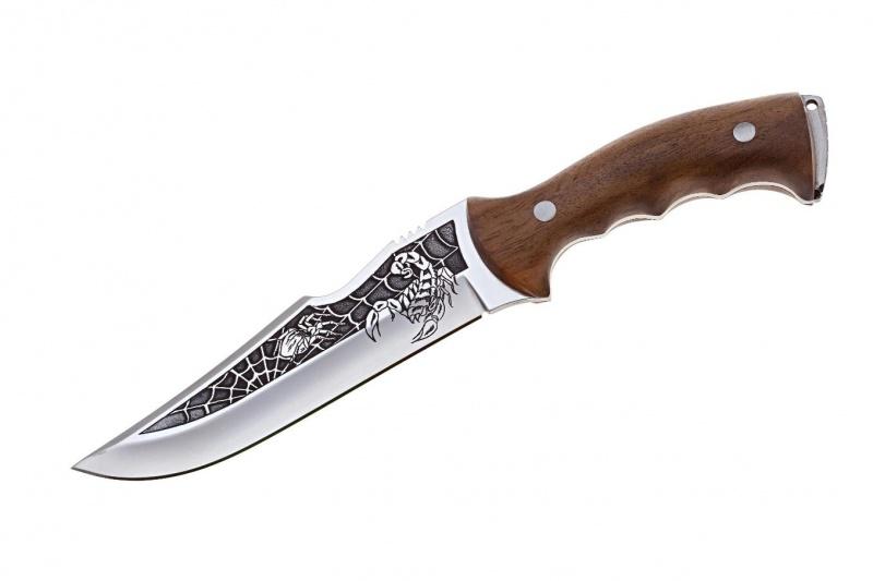 Охотничий нож «Скорпион Малый художественное оформление» (aus-8)