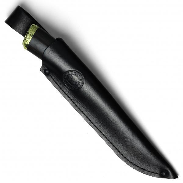 Разделочный нож «Стерх-2 Пантера сталь D2 латунь»