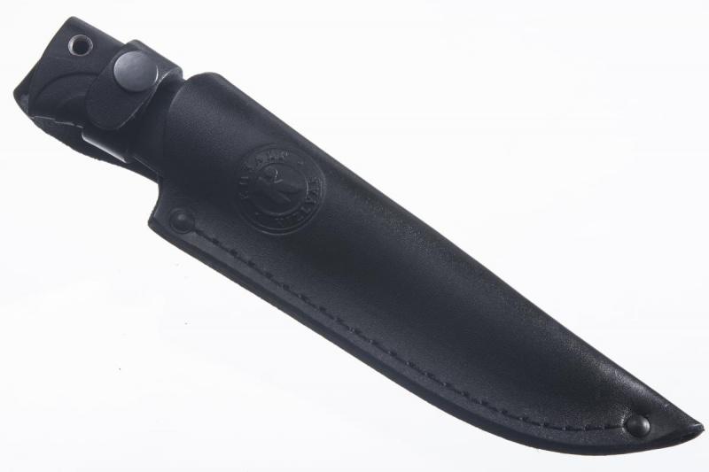 Разделочный нож «Стерх-1 рукоять эластрон чёрный» 