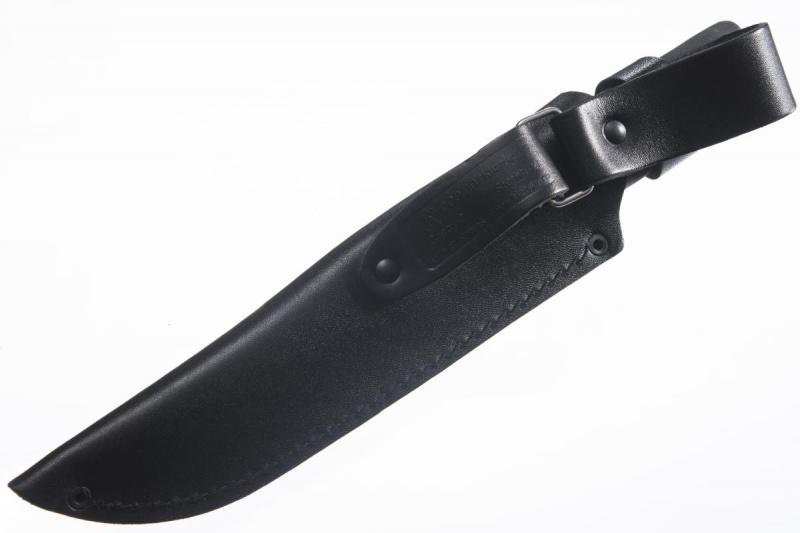 Разделочный нож «Стерх-2 рукоять эластрон чёрный» 