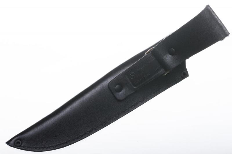 Разделочный нож «Таран рукоять эластрон чёрный» 