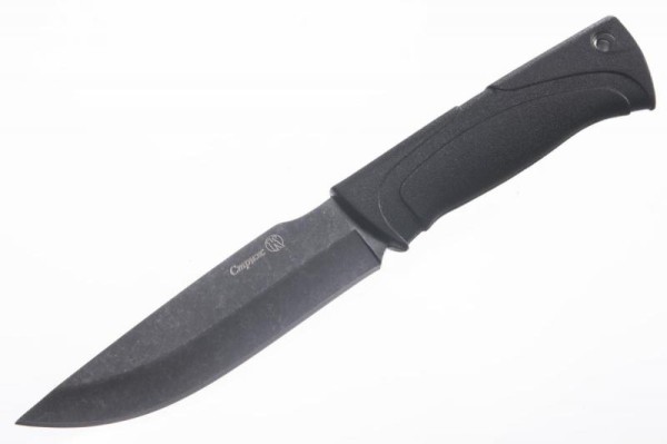 Разделочный нож «Стриж рукоять эластрон чёрный»