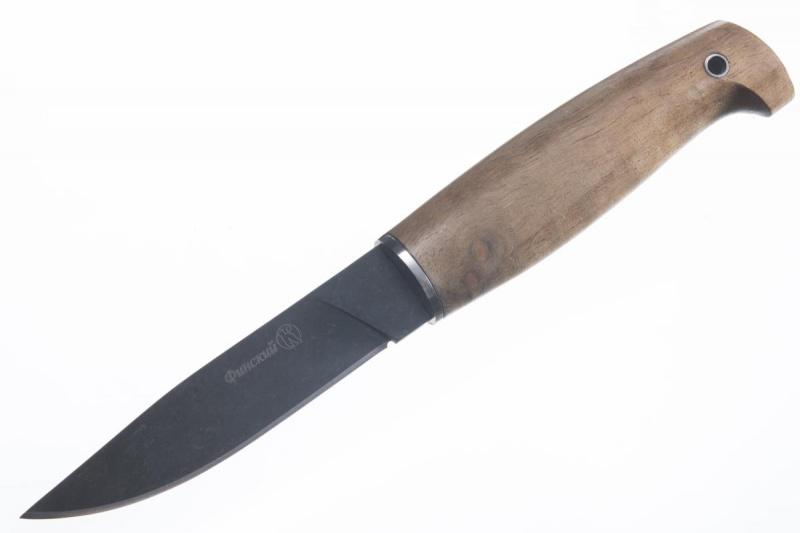 Разделочный нож «Финский рукоять дерево чёрный» 