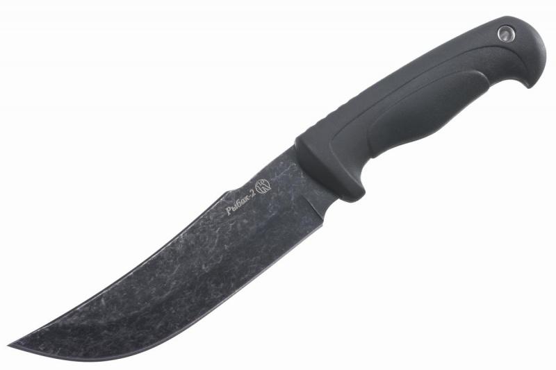 Разделочный нож «Рыбак-2 рукоять эластрон чёрный» 