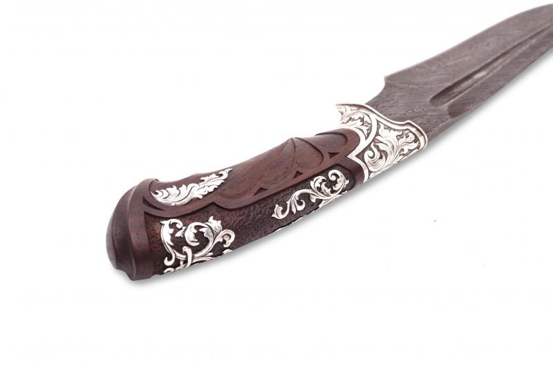 Авторский нож «Каспий кокоболо» (дамаск)