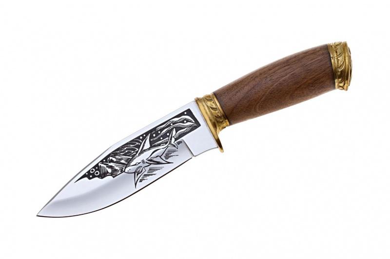 Разделочный нож «Акула-2 Латунь» 
