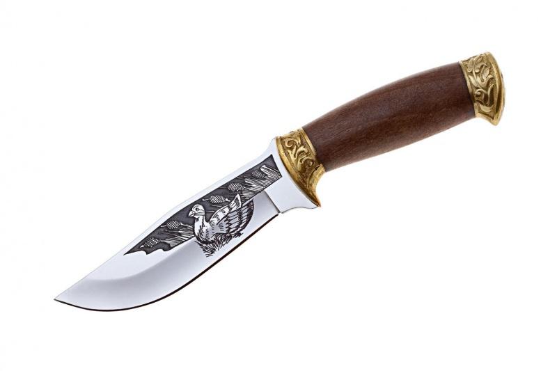 Разделочный нож «Дрофа латунь» 