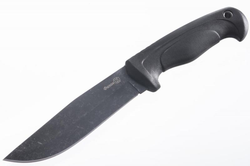 Разделочный нож «Фазан рукоять эластрон чёрный» 