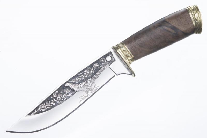 Разделочный нож «Фазан латунь» 