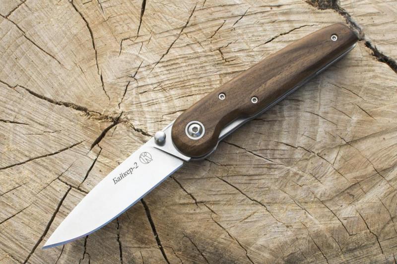 Складной нож «Нож складной Байкер-2 рукоять дерево»