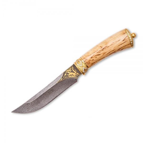 Авторский нож «Куница» (дамаск)