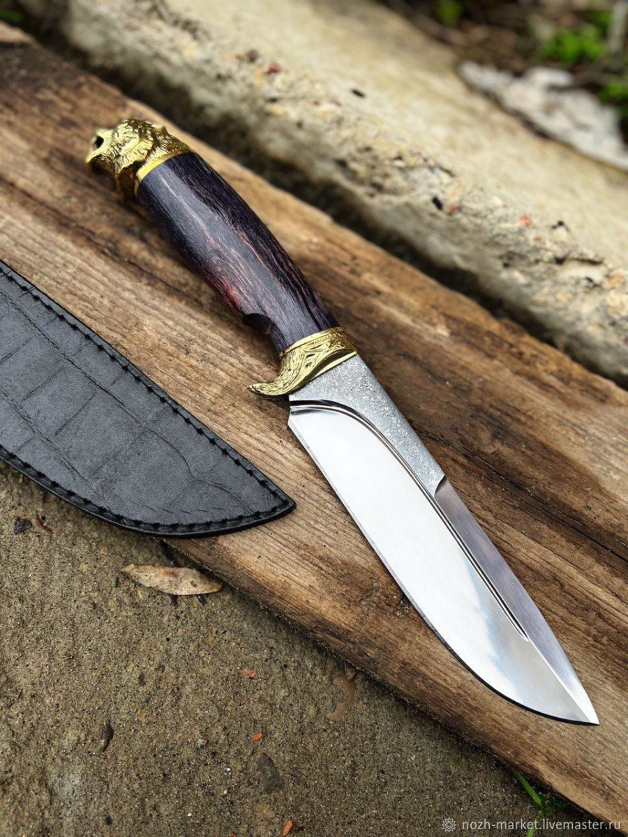Авторский нож «Зверь» (белый, сталь 95х18)