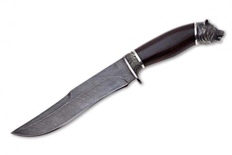 Авторский нож «Медведь» (дамаск)