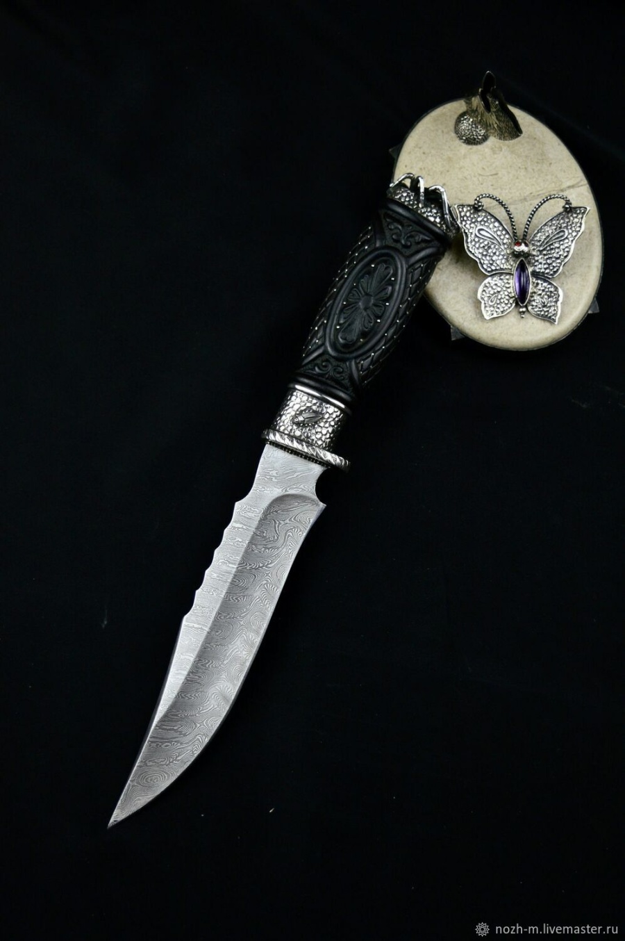 Авторский нож «Бабочка» (абрикосовый, 110х18)