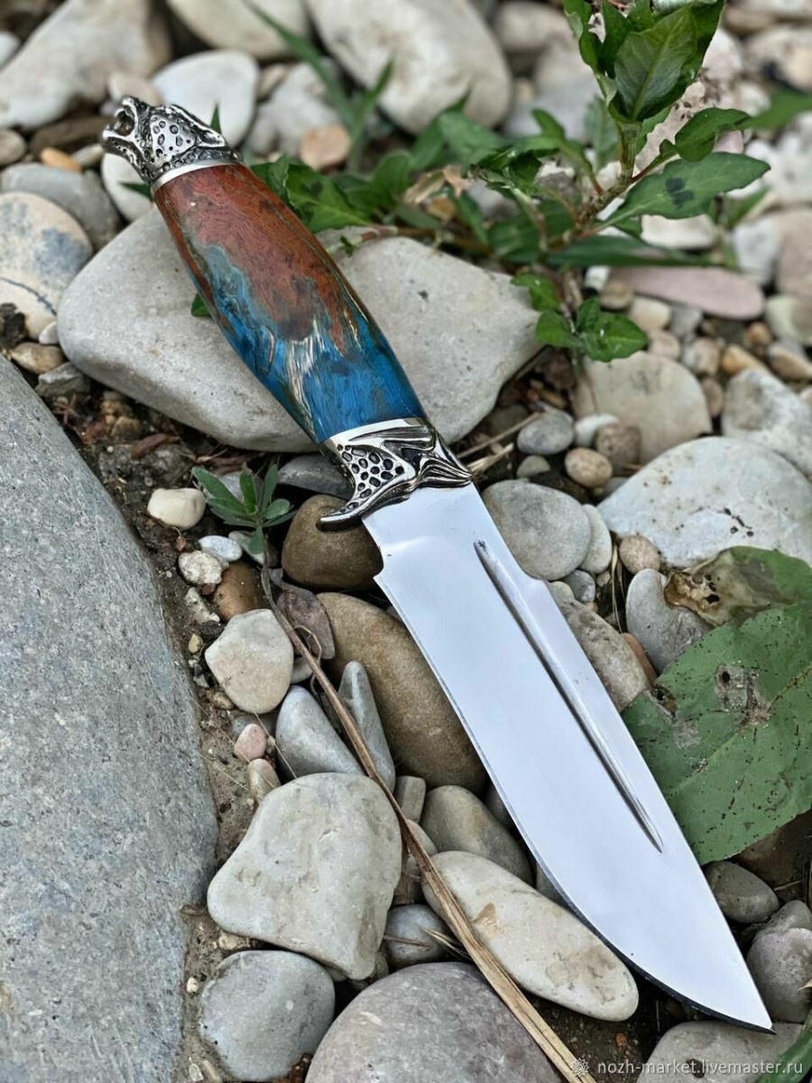 Авторский нож «Гепард» (абрикосовый, клапанная сталь)