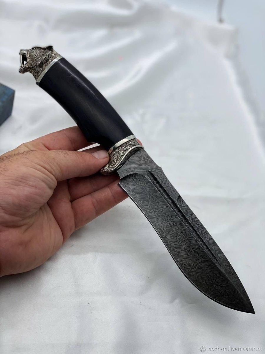 Авторский нож «Саблезубый» (дамаск)