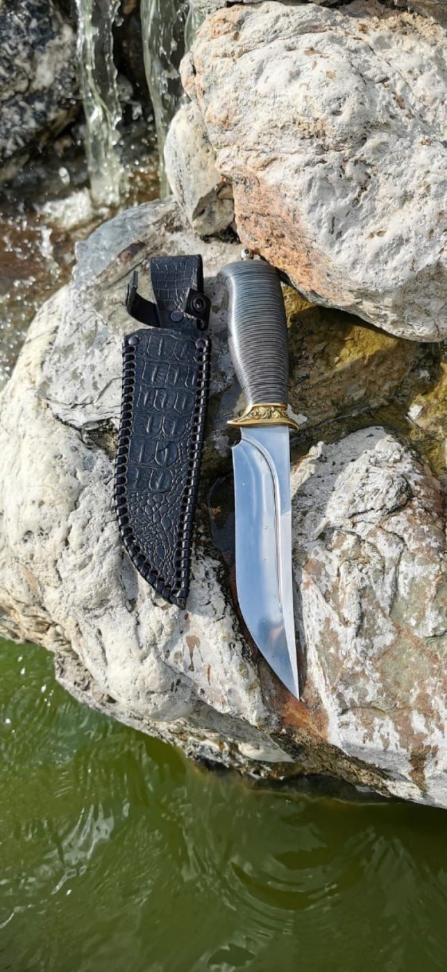 Авторский нож «Кизляр» (серебристый, 95х18)