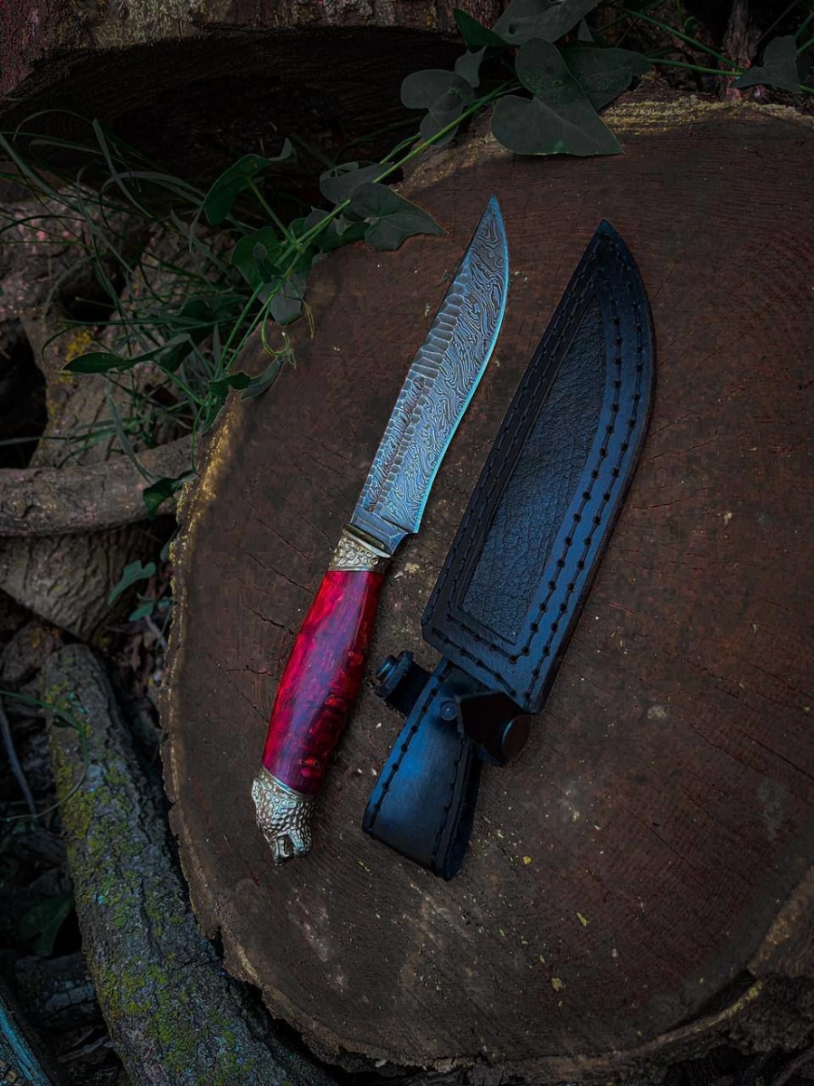 Авторский нож «Гепард» (дамасская сталь)