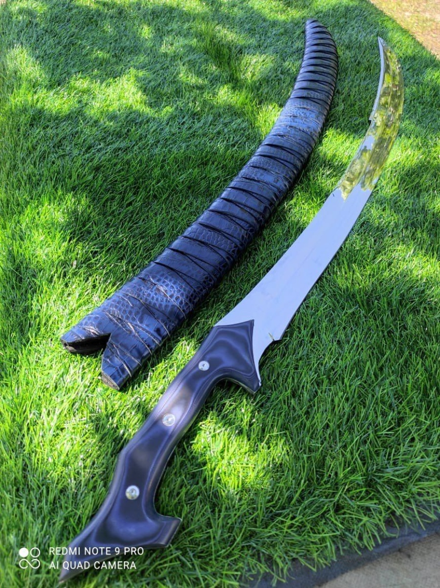 Авторский нож «Кавказ» (серый, клапанная сталь)