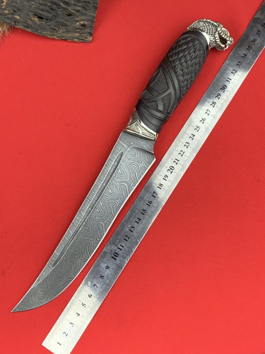 Авторский нож «Гюрза» (абрикосовый, 110х18)