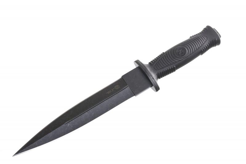 Охотничий нож «КО-2 рукоять эластрон чёрный» 