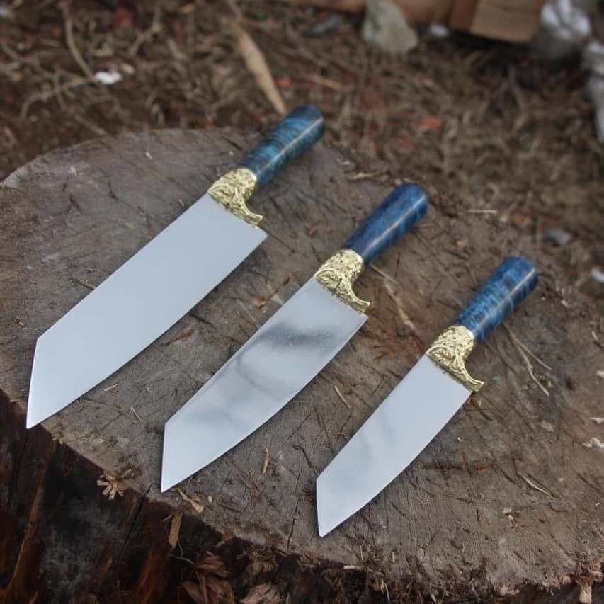 Кухонные ножи «Набор кухонных ножей » (белый, сталь х12мф)