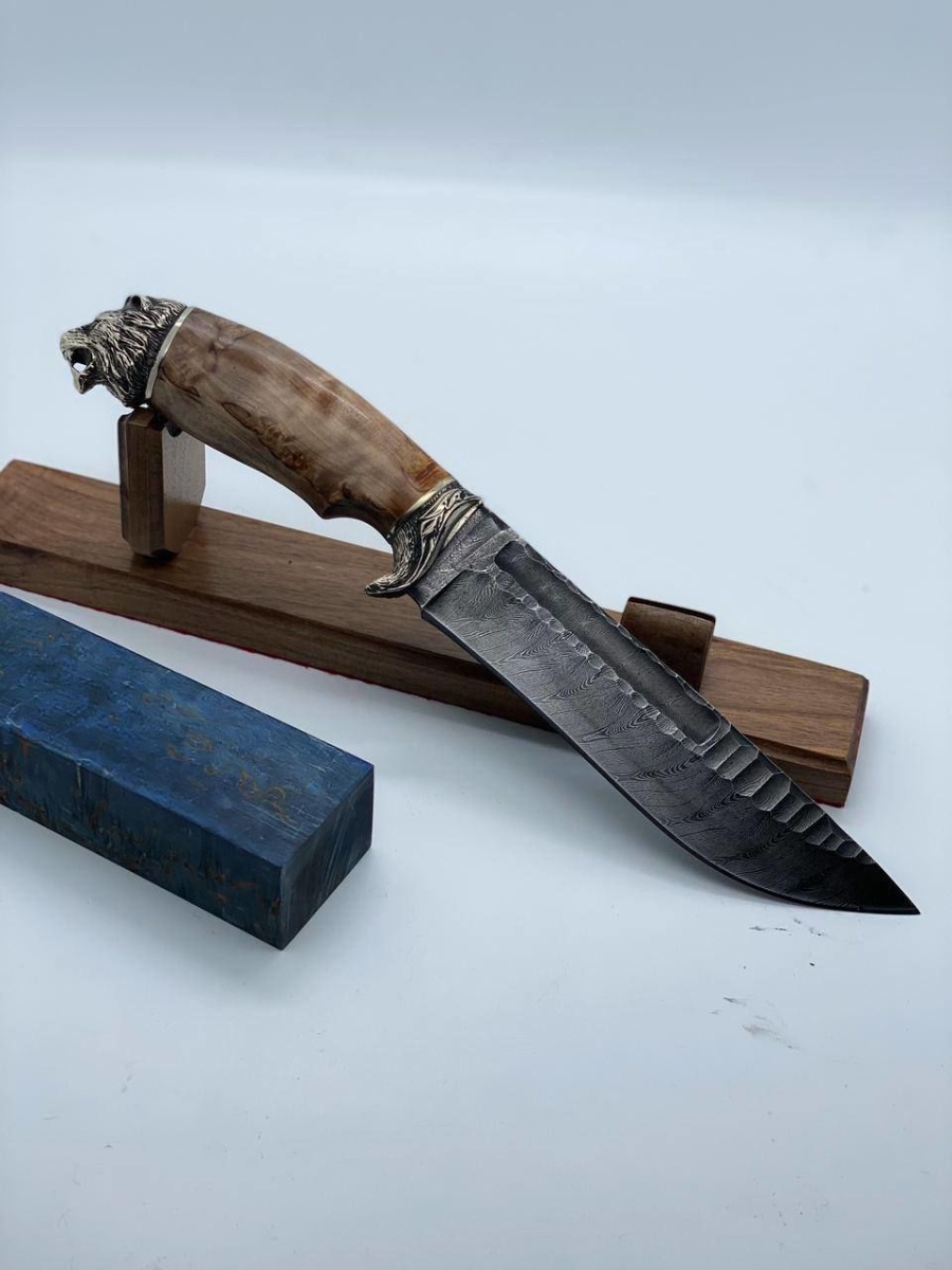 Авторский нож «Лев» (дамаск)